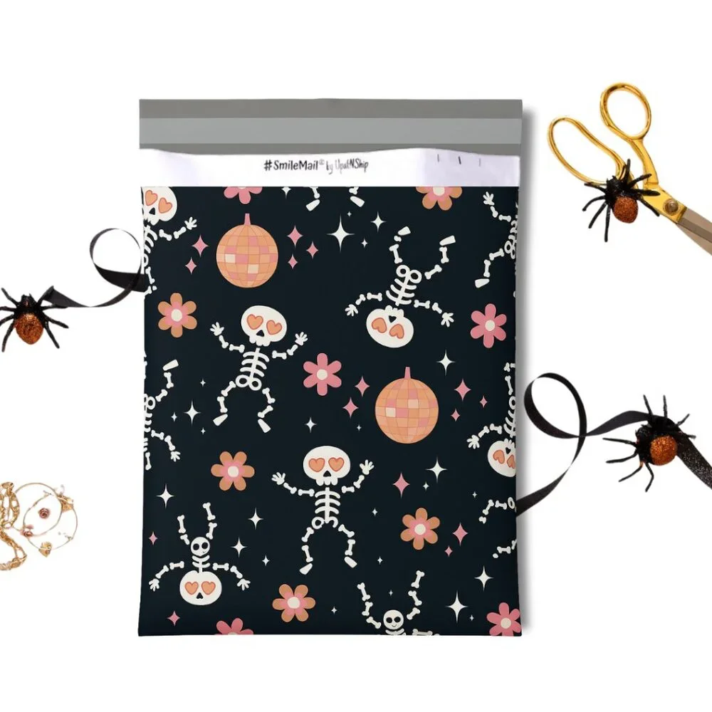 Skeleton Floral Disco Polymailers, 14